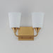 Myhouse Lighting Maxim - 12882SWNAB - Two Light Bath Vanity - Hudson - Natural Aged Brass