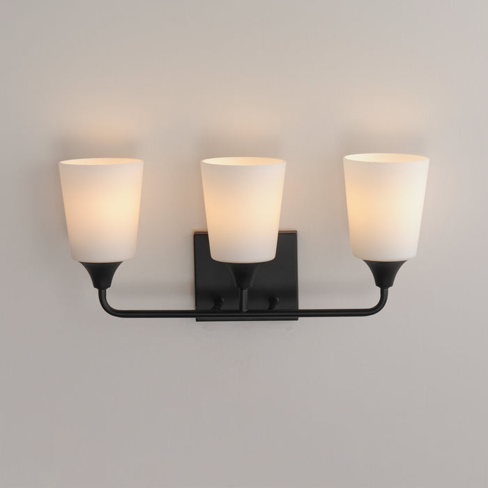 Myhouse Lighting Maxim - 12883SWBK - Three Light Bath Vanity - Hudson - Black