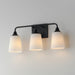 Myhouse Lighting Maxim - 12883SWBK - Three Light Bath Vanity - Hudson - Black