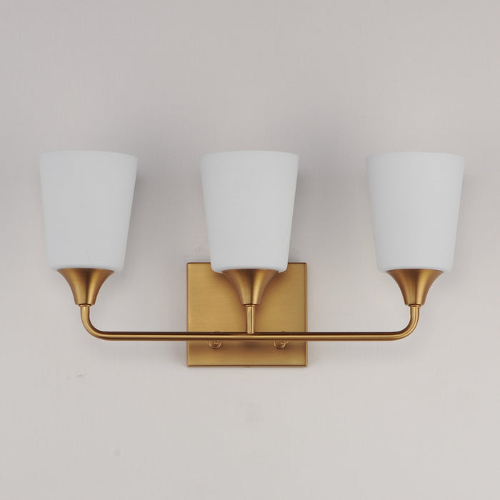 Myhouse Lighting Maxim - 12883SWNAB - Three Light Bath Vanity - Hudson - Natural Aged Brass