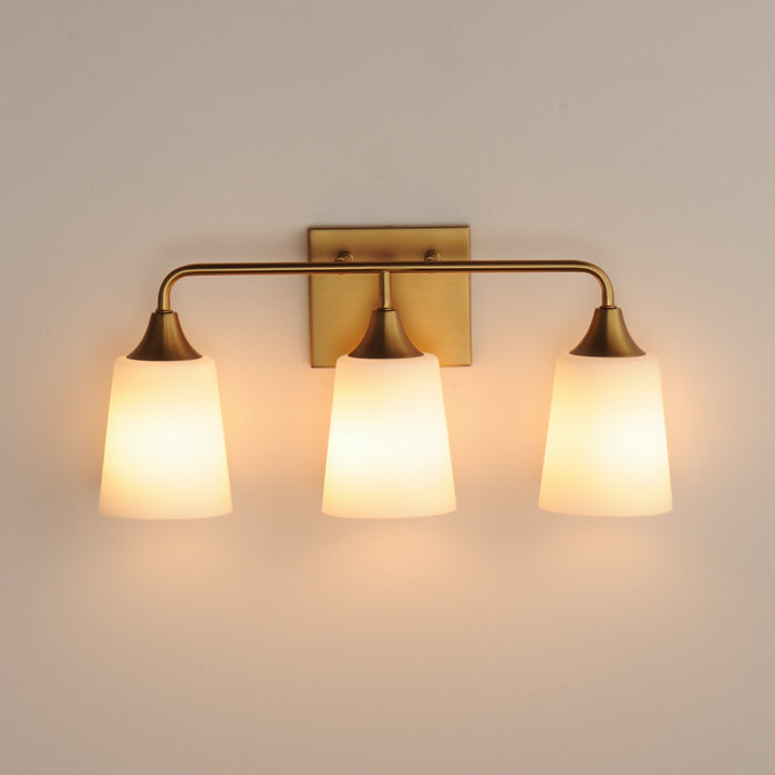 Myhouse Lighting Maxim - 12883SWNAB - Three Light Bath Vanity - Hudson - Natural Aged Brass