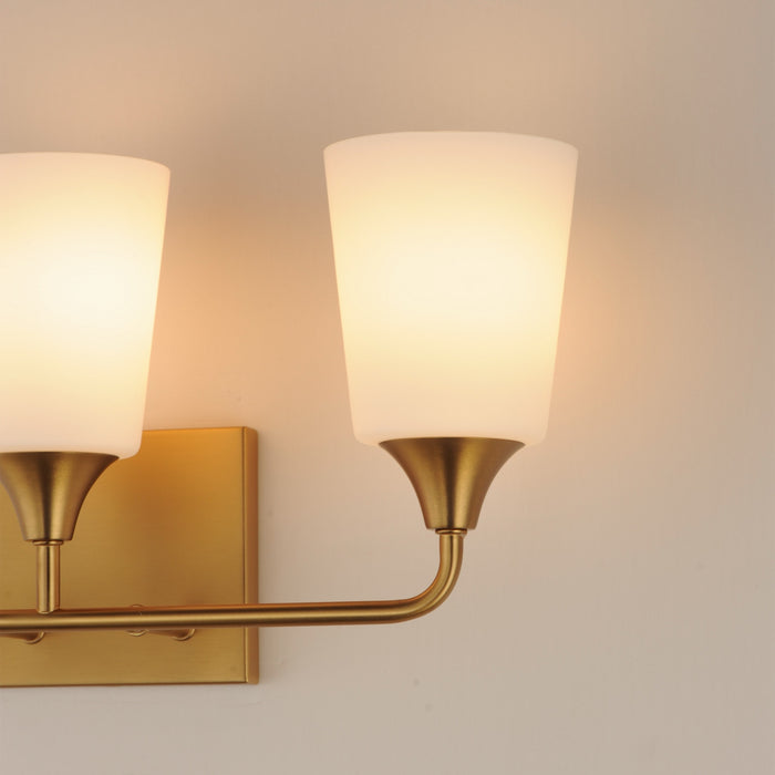 Myhouse Lighting Maxim - 12883SWNAB - Three Light Bath Vanity - Hudson - Natural Aged Brass
