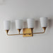 Myhouse Lighting Maxim - 12884SWNAB - Four Light Bath Vanity - Hudson - Natural Aged Brass