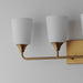 Myhouse Lighting Maxim - 12884SWNAB - Four Light Bath Vanity - Hudson - Natural Aged Brass