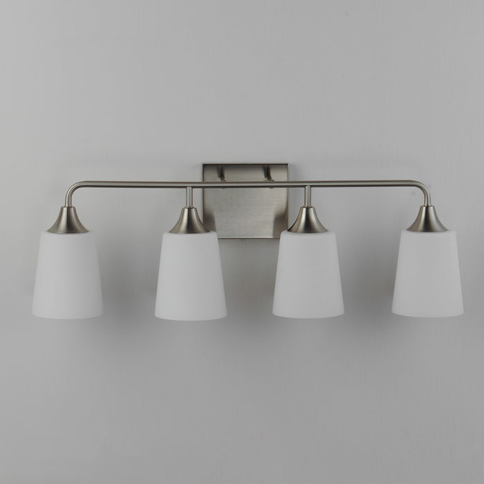 Myhouse Lighting Maxim - 12884SWSN - Four Light Bath Vanity - Hudson - Satin Nickel