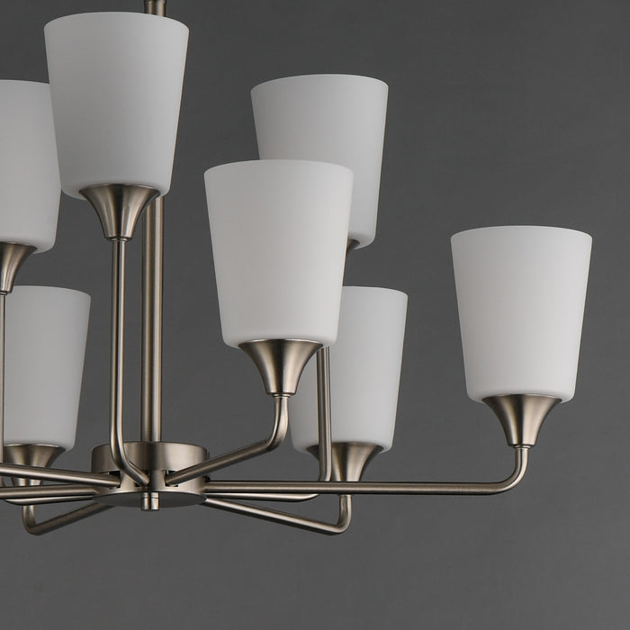 Myhouse Lighting Maxim - 12879SWSN - Nine Light Chandelier - Hudson - Satin Nickel
