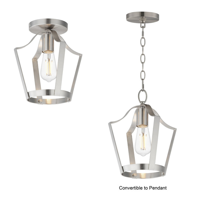 Myhouse Lighting Maxim - 10421SN - One Light Pendant / Semi-Flush - Arden - Satin Nickel