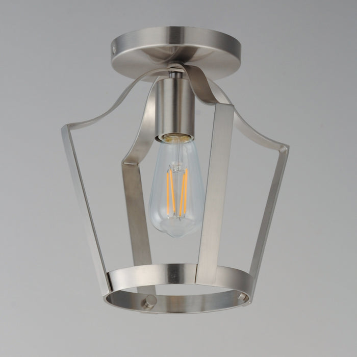 Myhouse Lighting Maxim - 10421SN - One Light Pendant / Semi-Flush - Arden - Satin Nickel