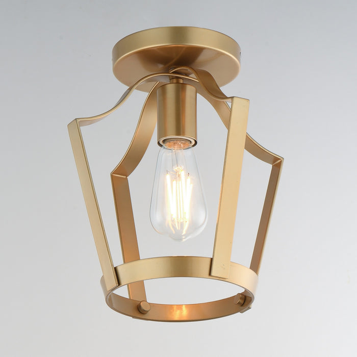 Myhouse Lighting Maxim - 10421NAB - One Light Pendant / Semi-Flush - Arden - Natural Aged Brass