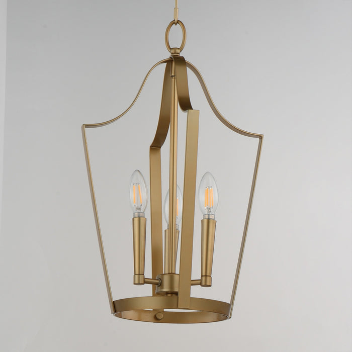 Myhouse Lighting Maxim - 10423NAB - Three Light Pendant - Arden - Natural Aged Brass