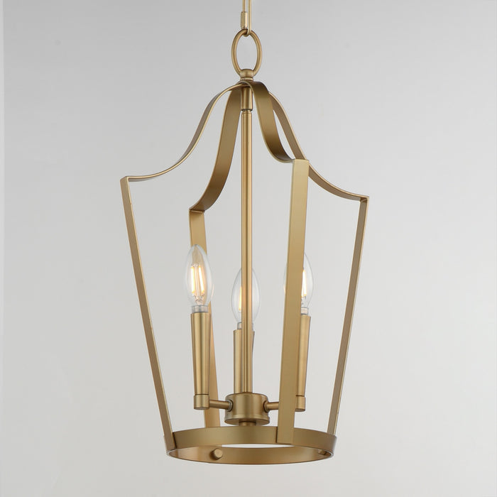 Myhouse Lighting Maxim - 10423NAB - Three Light Pendant - Arden - Natural Aged Brass