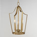 Myhouse Lighting Maxim - 10423NAB - Three Light Pendant - Arden - Natural Aged Brass