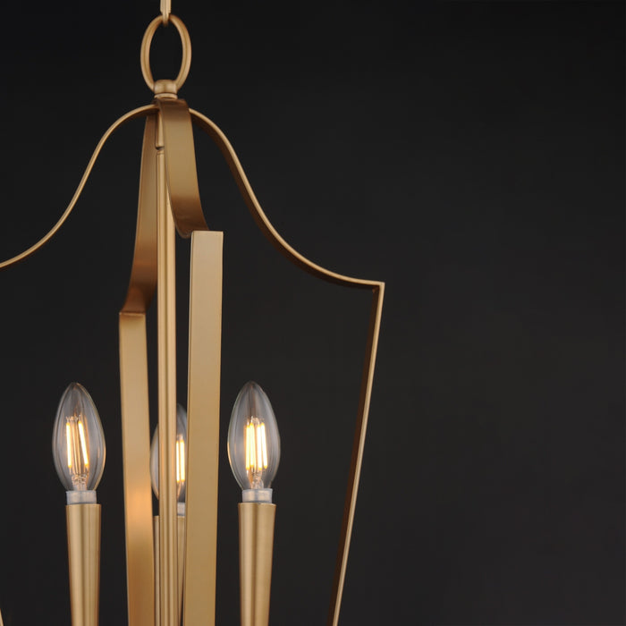Myhouse Lighting Maxim - 10423NAB - Three Light Pendant - Arden - Natural Aged Brass