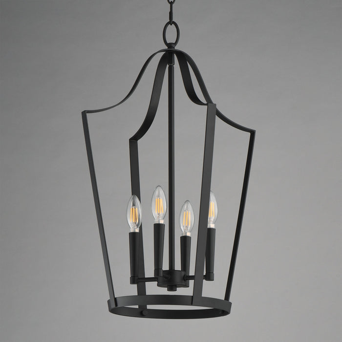 Myhouse Lighting Maxim - 10424BK - Four Light Pendant - Arden - Black