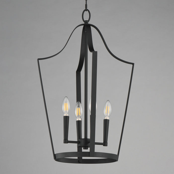 Myhouse Lighting Maxim - 10424BK - Four Light Pendant - Arden - Black