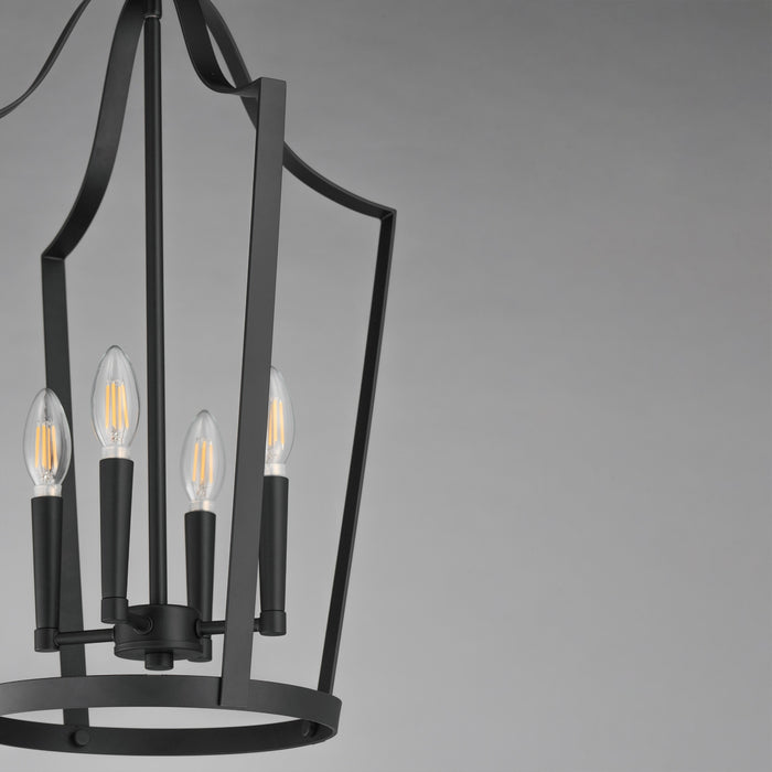Myhouse Lighting Maxim - 10424BK - Four Light Pendant - Arden - Black