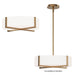 Myhouse Lighting Maxim - 57945WTNAB - LED Flush Mount/ Pendant Convertible - Dexter - Natural Aged Brass
