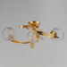Myhouse Lighting Maxim - 28717CRGL - Three Light Flush Mount - Firenze - Gold Leaf