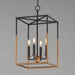 Myhouse Lighting Maxim - 28624BKWBR - Four Light Pendant - SoHo - Black/Weathered Brass
