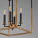 Myhouse Lighting Maxim - 28624BKWBR - Four Light Pendant - SoHo - Black/Weathered Brass
