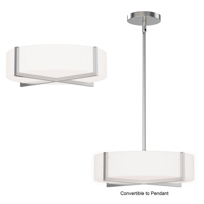 Myhouse Lighting Maxim - 57945WTSN - LED Flush Mount/ Pendant Convertible - Dexter - Satin Nickel