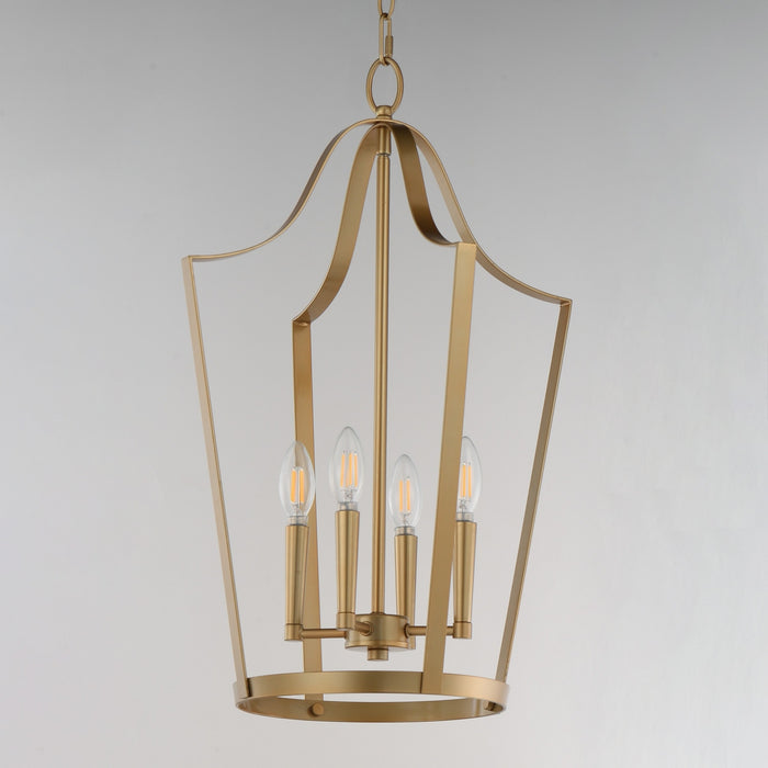 Myhouse Lighting Maxim - 10424NAB - Four Light Pendant - Arden - Natural Aged Brass