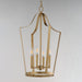 Myhouse Lighting Maxim - 10424NAB - Four Light Pendant - Arden - Natural Aged Brass