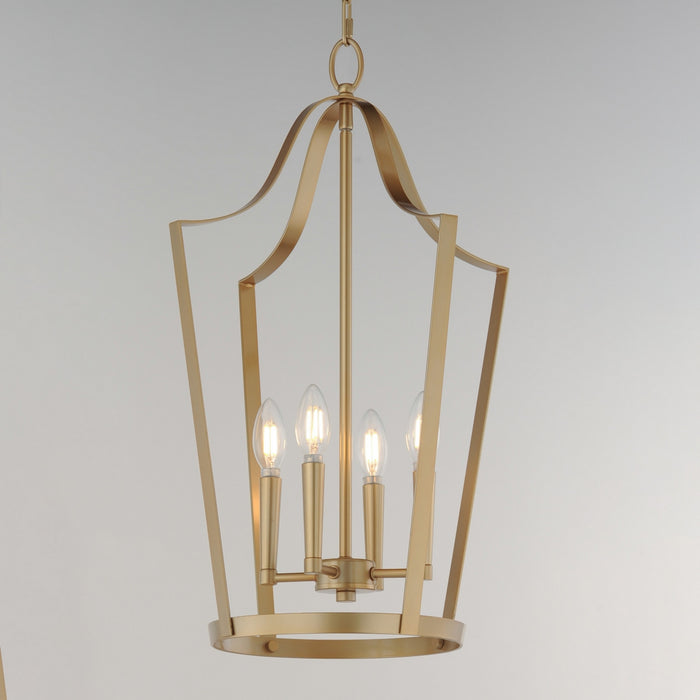 Myhouse Lighting Maxim - 10424NAB - Four Light Pendant - Arden - Natural Aged Brass