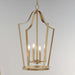 Myhouse Lighting Maxim - 10424NAB - Four Light Pendant - Arden - Natural Aged Brass
