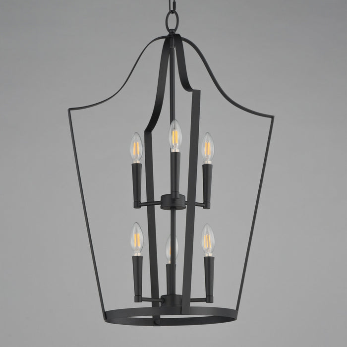 Myhouse Lighting Maxim - 10426BK - Six Light Pendant - Arden - Black