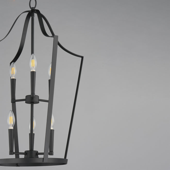 Myhouse Lighting Maxim - 10426BK - Six Light Pendant - Arden - Black