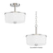 Myhouse Lighting Maxim - 5692WTSN - Two Light Semi Flush/Pendant Convertible - Fuller - Satin Nickel