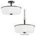 Myhouse Lighting Maxim - 5695WTOI - Three Light Semi Flush/Pendant Convertible - Fuller - Oil Rubbed Bronze