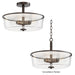 Myhouse Lighting Maxim - 5695CLOI - Three Light Semi Flush/Pendant Convertible - Fuller - Oil Rubbed Bronze