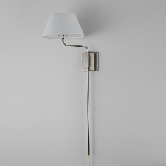 Myhouse Lighting Maxim - 18410OFPN - One Light Wall Sconce - Dunbridge - Polished Nickel