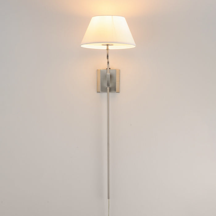 Myhouse Lighting Maxim - 18410OFPN - One Light Wall Sconce - Dunbridge - Polished Nickel