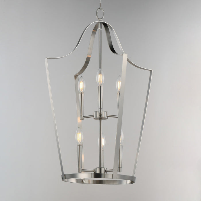 Myhouse Lighting Maxim - 10426SN - Six Light Pendant - Arden - Satin Nickel
