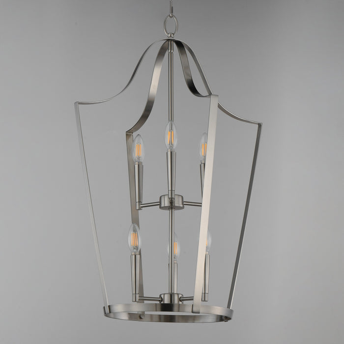 Myhouse Lighting Maxim - 10426SN - Six Light Pendant - Arden - Satin Nickel