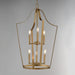 Myhouse Lighting Maxim - 10426NAB - Six Light Pendant - Arden - Natural Aged Brass