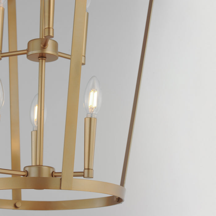Myhouse Lighting Maxim - 10426NAB - Six Light Pendant - Arden - Natural Aged Brass