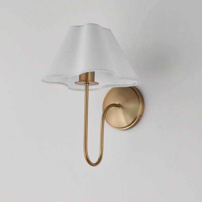 Myhouse Lighting Maxim - 18100WTNAB - One Light Wall Sconce - Saxon - Natural Aged Brass