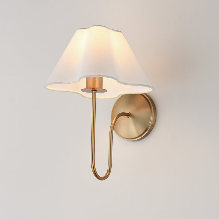 Myhouse Lighting Maxim - 18100WTNAB - One Light Wall Sconce - Saxon - Natural Aged Brass