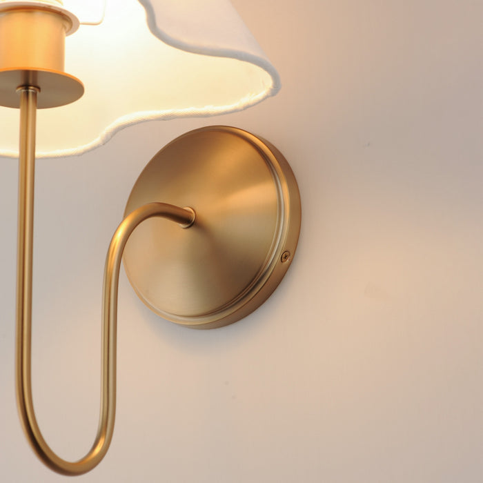 Myhouse Lighting Maxim - 18100WTNAB - One Light Wall Sconce - Saxon - Natural Aged Brass