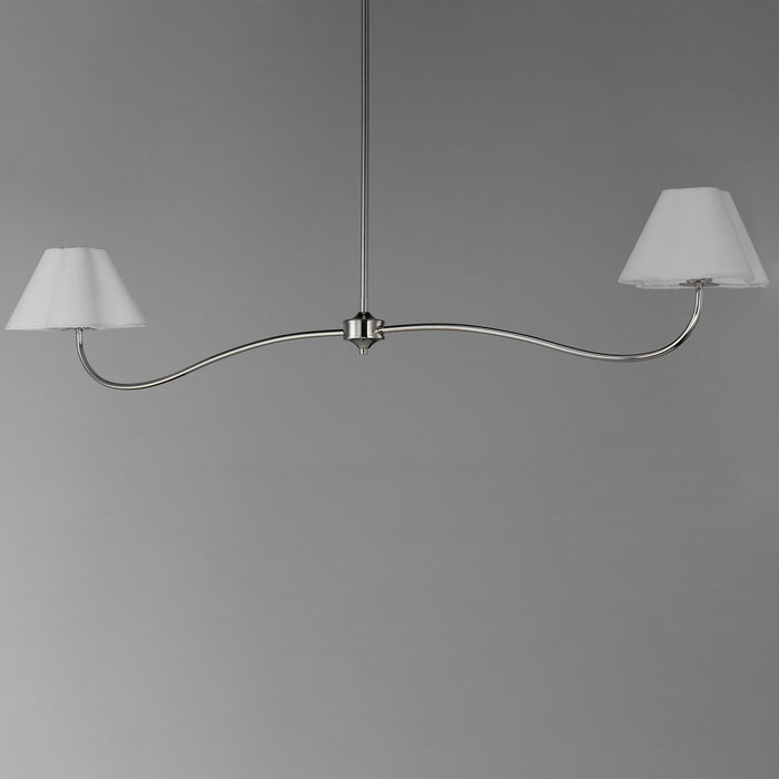 Myhouse Lighting Maxim - 18102WTPN - Two Light Pendant - Saxon - Polished Nickel