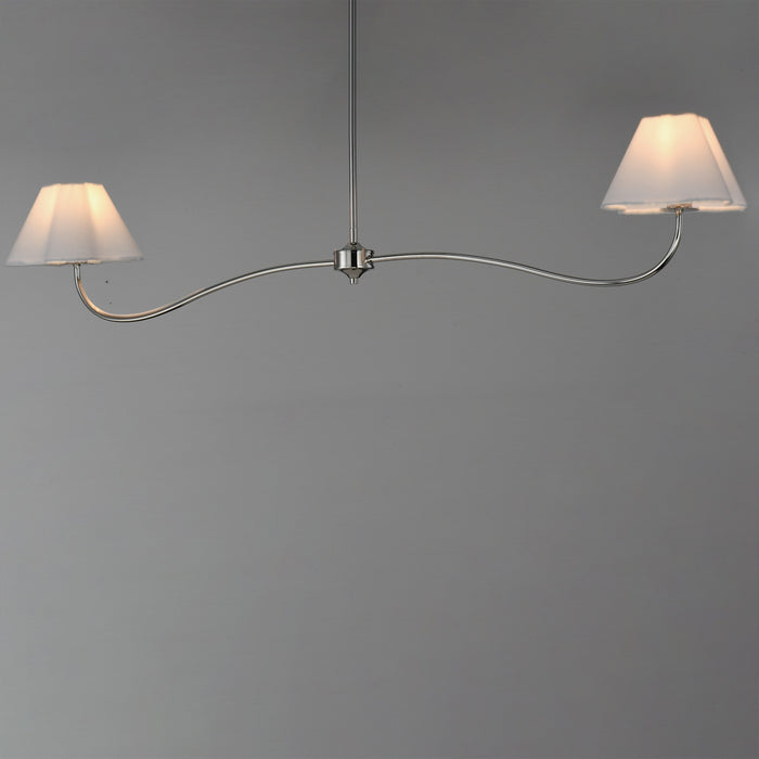 Myhouse Lighting Maxim - 18102WTPN - Two Light Pendant - Saxon - Polished Nickel