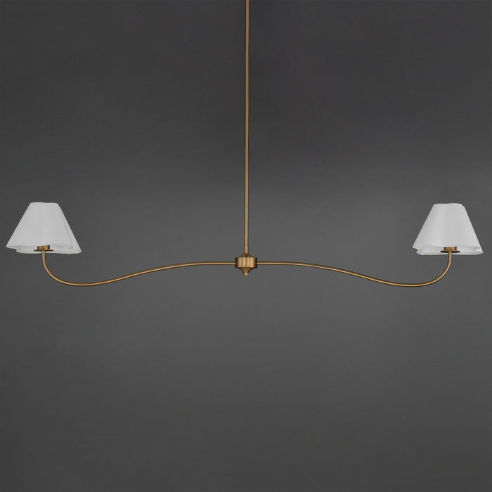 Myhouse Lighting Maxim - 18102WTNAB - Two Light Pendant - Saxon - Natural Aged Brass