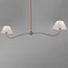 Myhouse Lighting Maxim - 18102WTNAB - Two Light Pendant - Saxon - Natural Aged Brass
