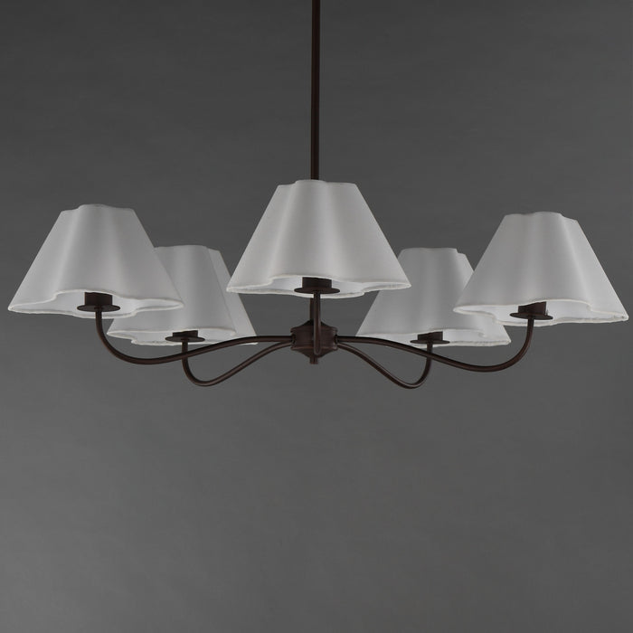 Myhouse Lighting Maxim - 18105WTOI - Five Light Chandelier - Saxon - Oil Rubbed Bronze