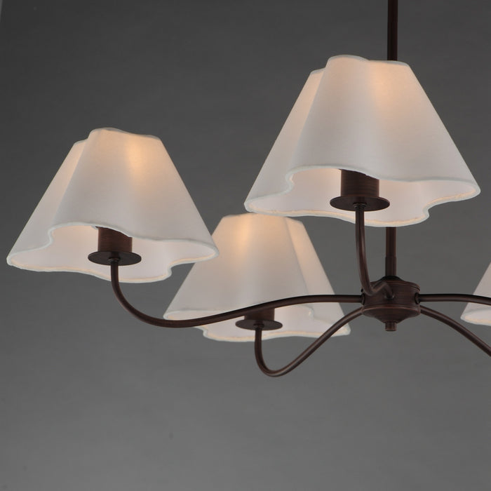 Myhouse Lighting Maxim - 18105WTOI - Five Light Chandelier - Saxon - Oil Rubbed Bronze