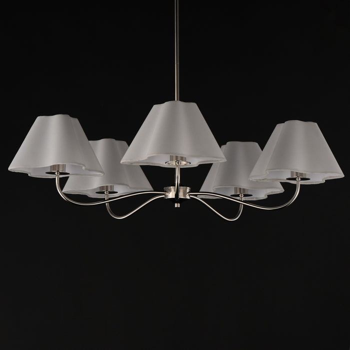 Myhouse Lighting Maxim - 18105WTPN - Five Light Chandelier - Saxon - Polished Nickel
